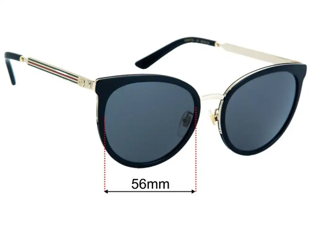 Gucci GG0077SK 56mm Replacement Lenses